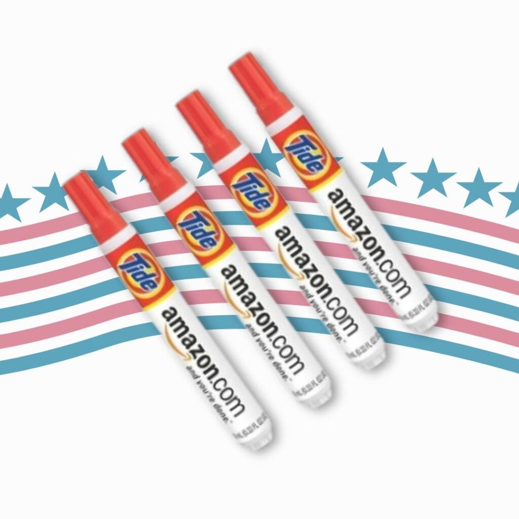 A custom Tide pen that is made in the USA