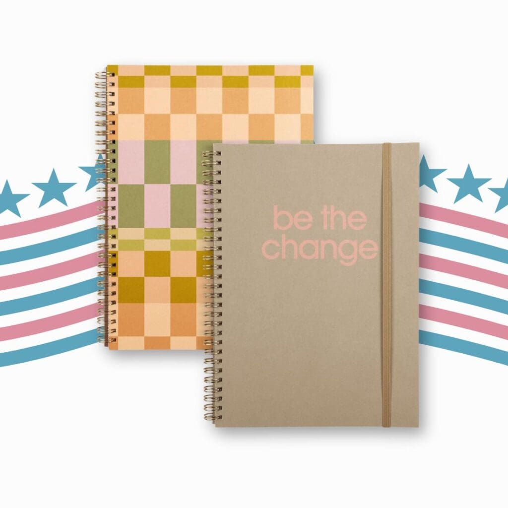 A custom notebook that is made in the USA