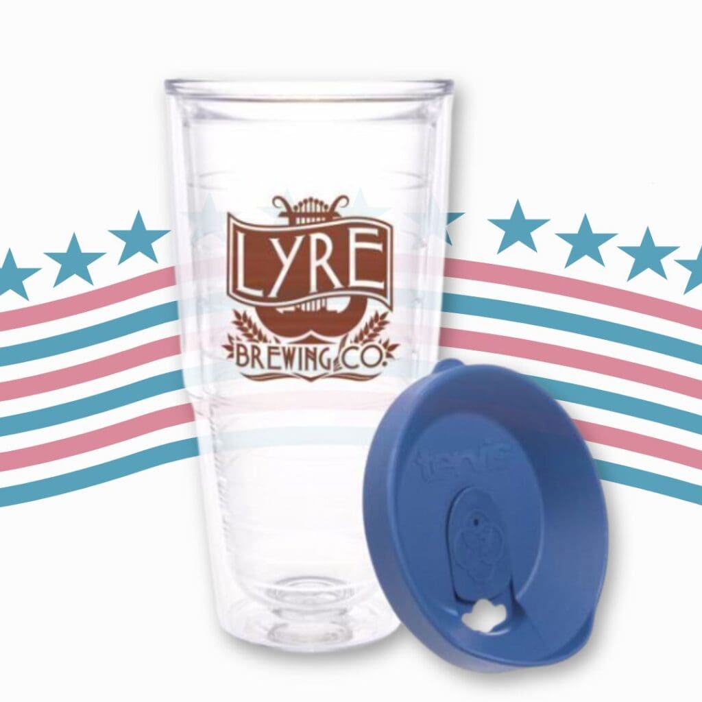 A Tervis tumbler that is made in the USA