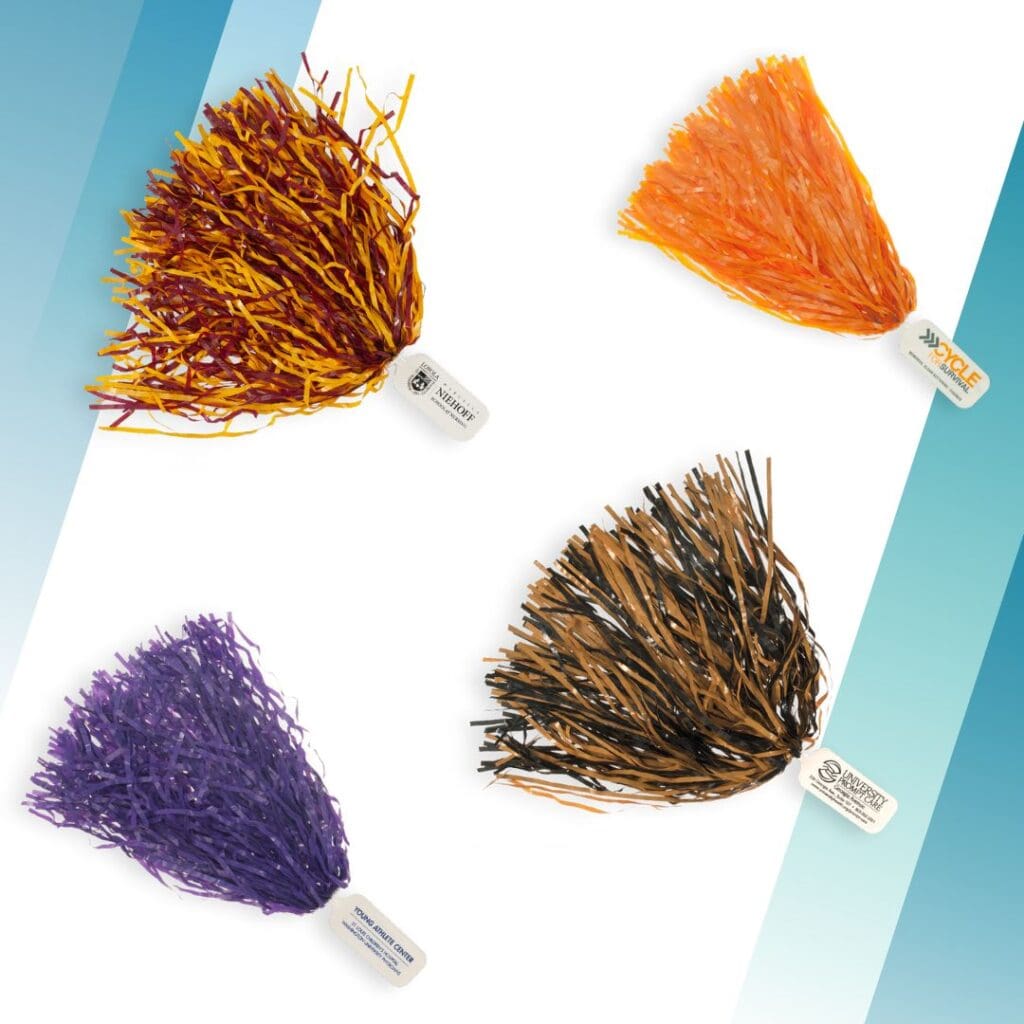 Solid Paddle Handle Pom Poms