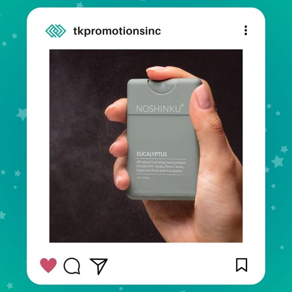 Noshinku refillable pocket hand sanitizer with a sleek, modern design inspired by elevated wellness products.