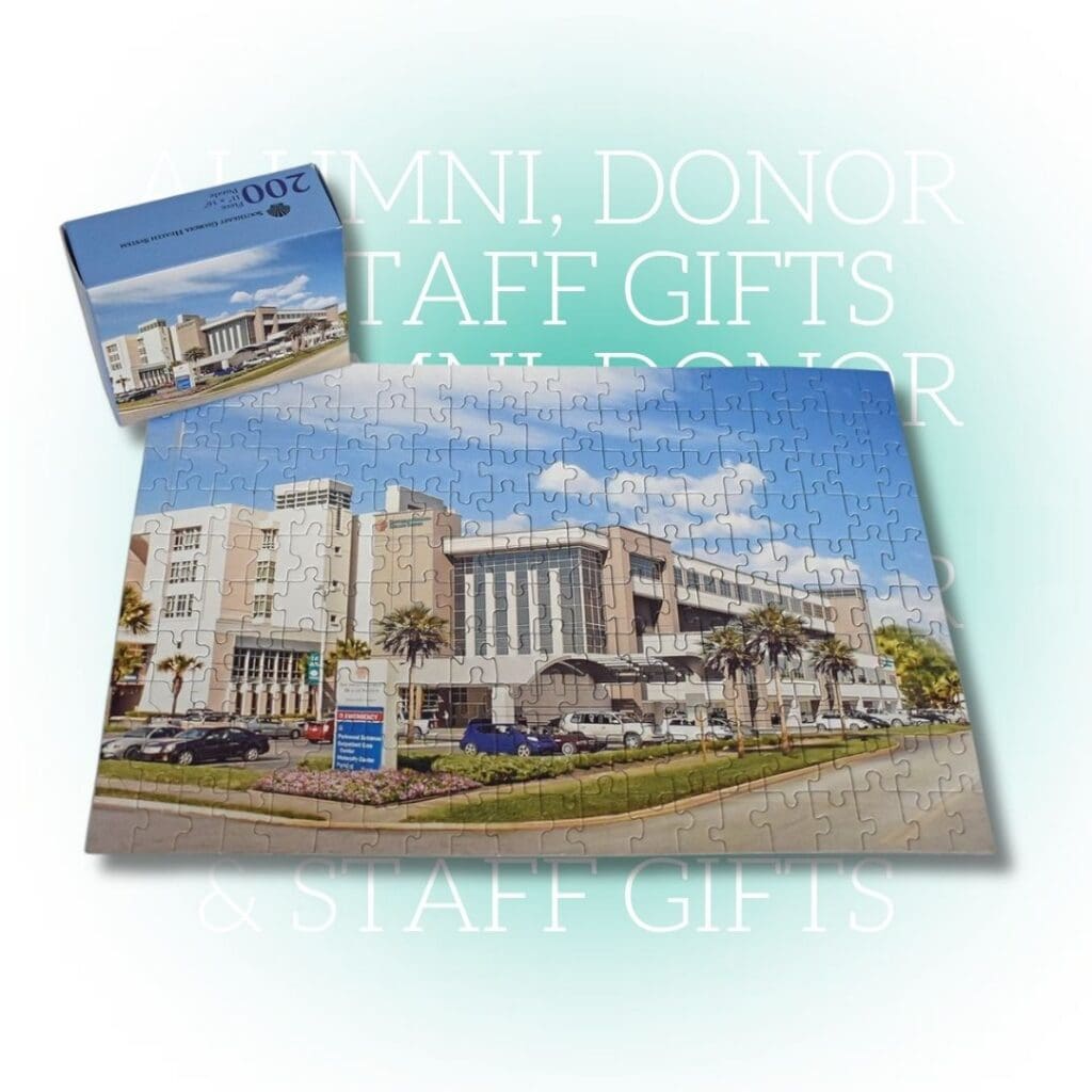 Custom 200-piece puzzle in branded presentation box