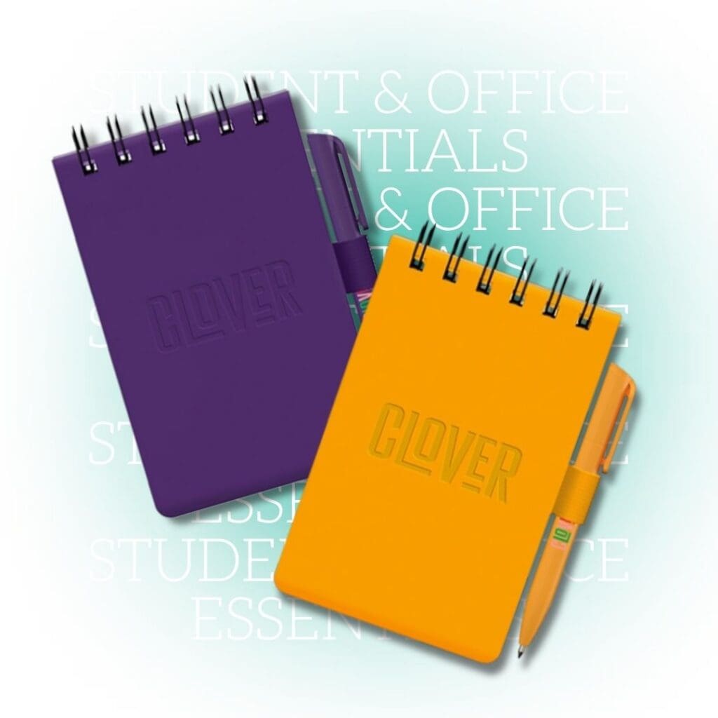 Pocket spiral notepad with matching pen