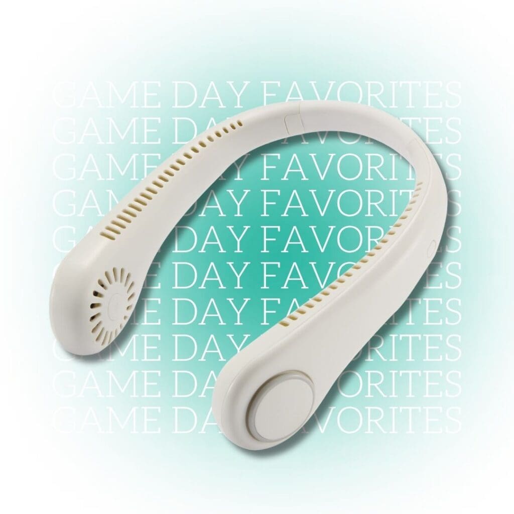 Hands-free wearable neck fan for outdoor events and travel