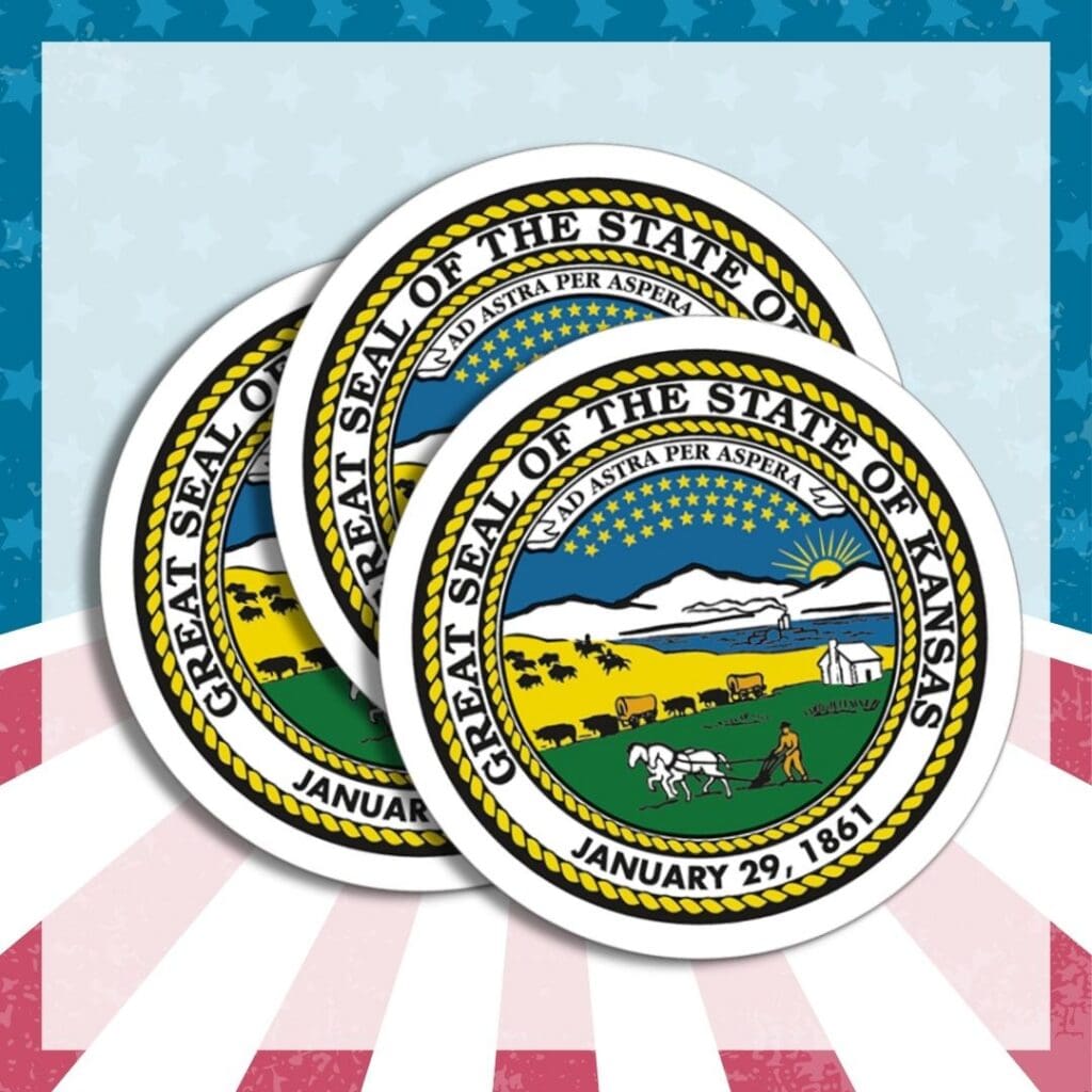 Round removable vinyl stickers printed with bright full-color custom artwork.