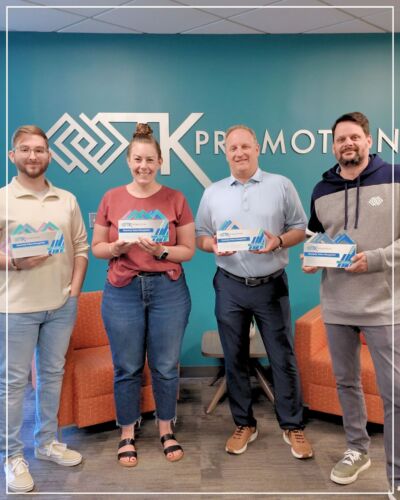 TK Promotions recognized four more members of our team this month with Quarterly Values Recognition awards! These individuals were nominated by their fellow staff for embodying one of our core values – Collaboration, Respect, Commitment, Drive, and Service. Congratulations Ricky Taylor, Wayne Vaughan, Dillyn Scott, and Jessie Cox!